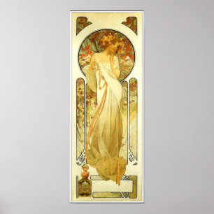 Poster Vintage Mucha Perfume Advertisement