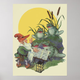 Poster Vintage Music Magazine Cobrir Art, Etude Sapo Choi