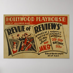 Poster Vintage Musical Advertisement