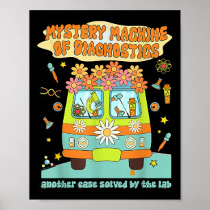 Poster Vintage Mystery Machine Of Diagnostics Lab Semana