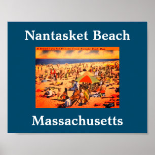 Poster Vintage Nantasket Beach, Massachusetts