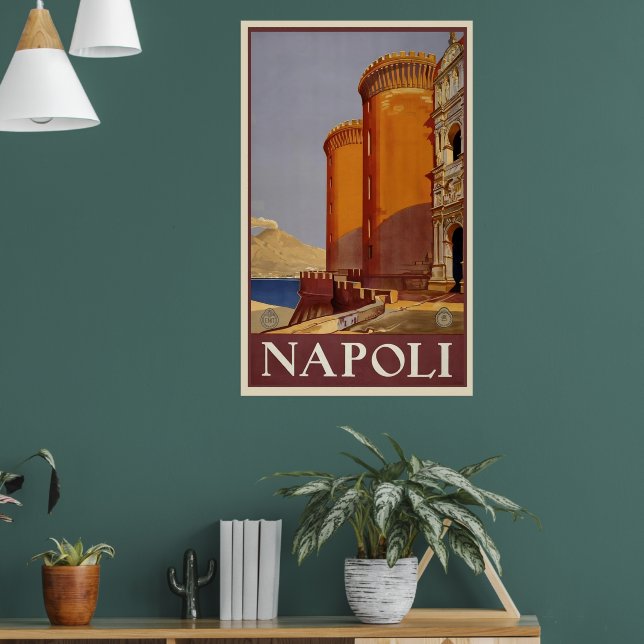Poster Vintage Napoli | VIAGEM (Sala de Estar 1)