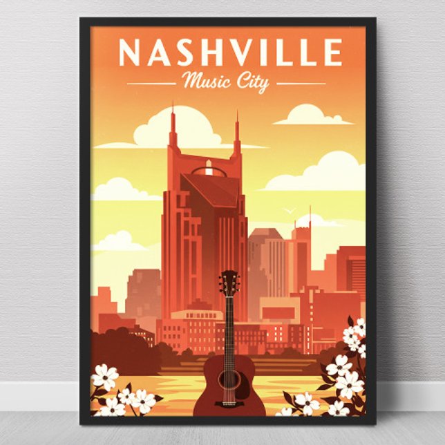 Poster Vintage Nashville (Criador carregado)