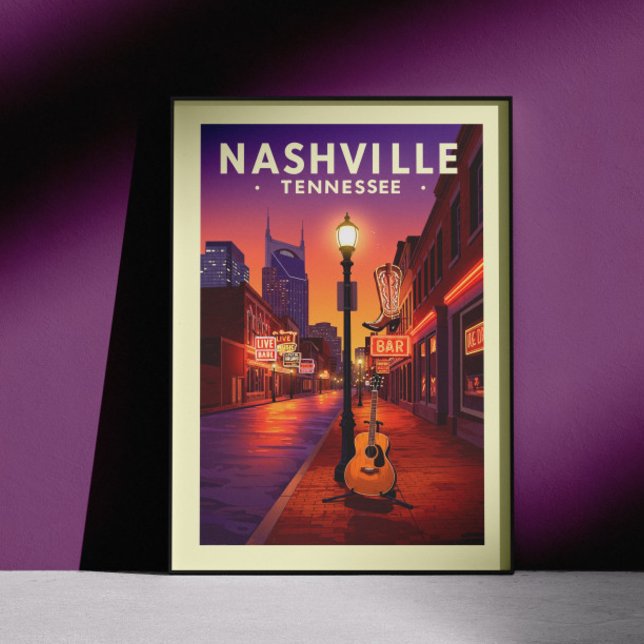 Poster Vintage Nashville Tennessee (Criador carregado)