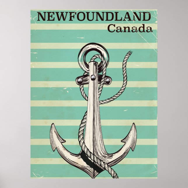 Póster Vintage náutica canadense de Terra Nova (Frente)