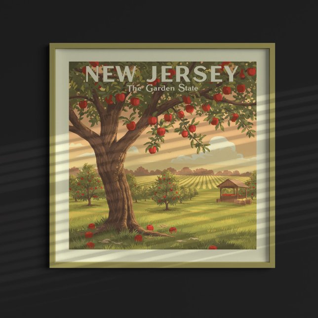Poster Vintage New Jersey (Criador carregado)