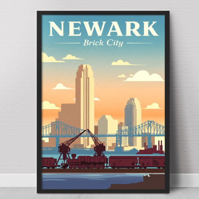 Poster Vintage Newark Nova Jersey (Criador carregado)