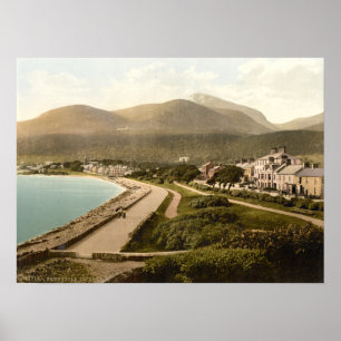 Póster Vintage Newcastle, condado para baixo