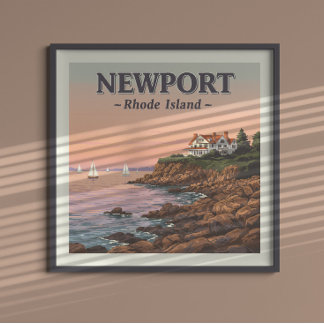 Poster Vintage Newport Rhode Island