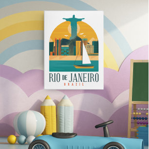Poster Vintage no Rio de Janeiro