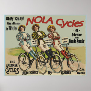 Póster Vintage NOLA Cycle Ad