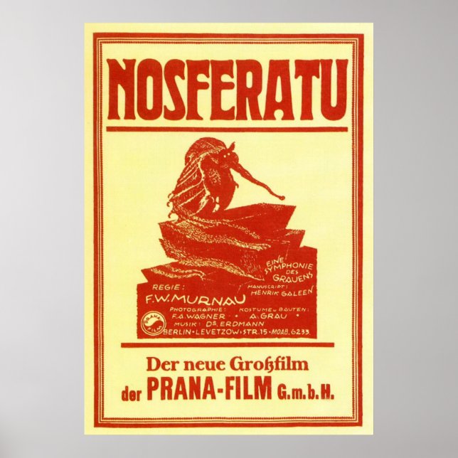 Poster Vintage Nosferatu (Frente)
