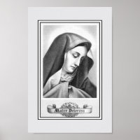 Vintage Nossa Senhora de Tristeza devoção católica