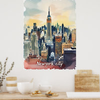 Vintage Nova Iorque Skyline | Modern Urban