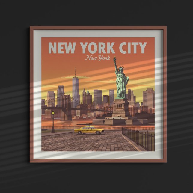 Poster Vintage Nova York (Criador carregado)