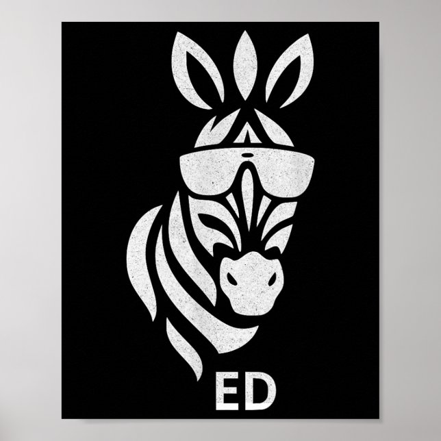 Poster Vintage Nunca Esqueça Ed A Zebra Capturada  (Frente)