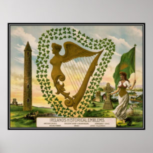 Póster Vintage: O dia de Patrick de santo -