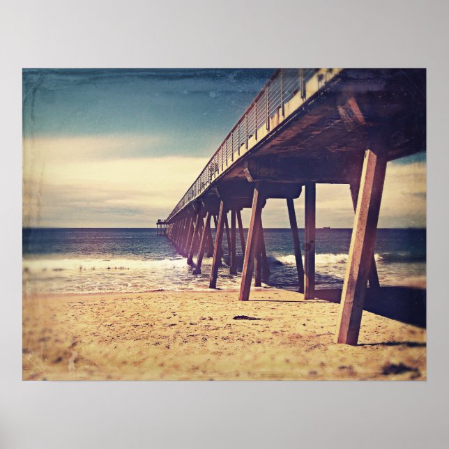 Póster Vintage Ocean Pier (Frente)