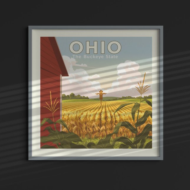 Poster Vintage Ohio (Criador carregado)