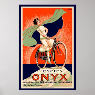 Póster Vintage Onyx Bicycle Advertisement