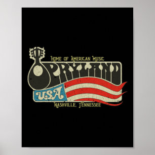 Poster Vintage Opryland Usa 1972 Tennessee 70s Special Ch