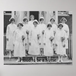 Poster Vintage - orgulhoso ser uma enfermeira,