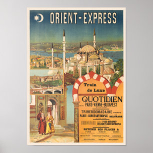 Poster vintage Orient Express France 1910s
