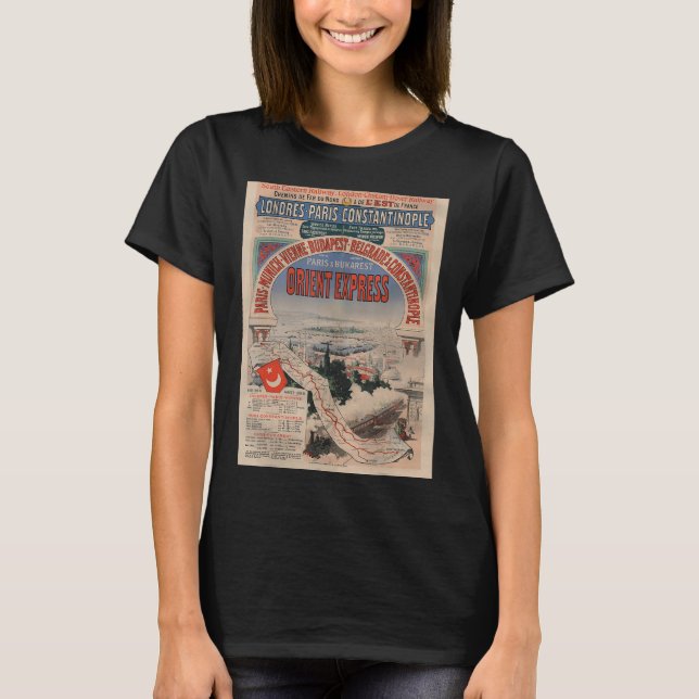 Poster vintage - Orient Express Retro T-Shirt (Frente)