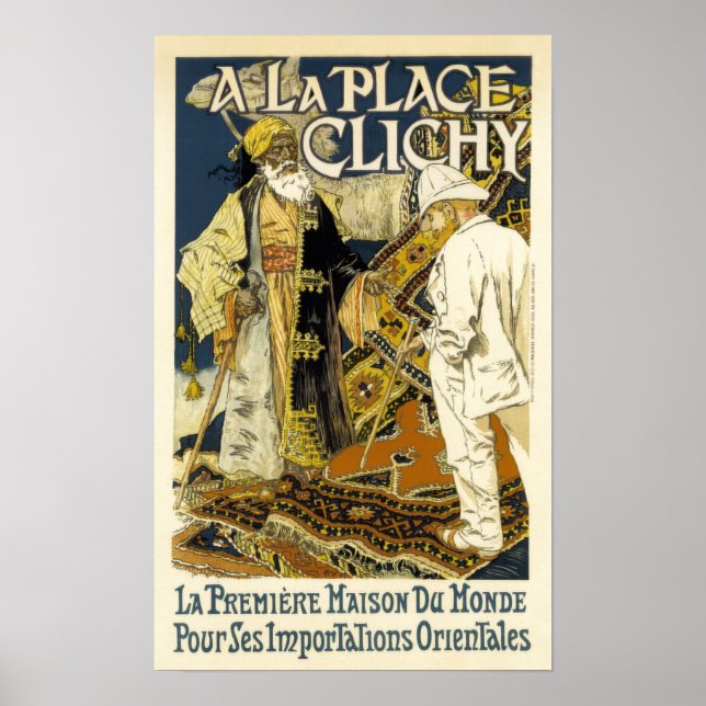 Póster Vintage Oriental Rug Advertisement (Frente)