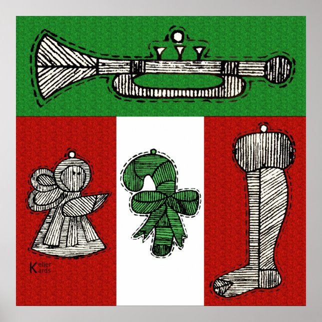 Póster Vintage Ornaments (Frente)