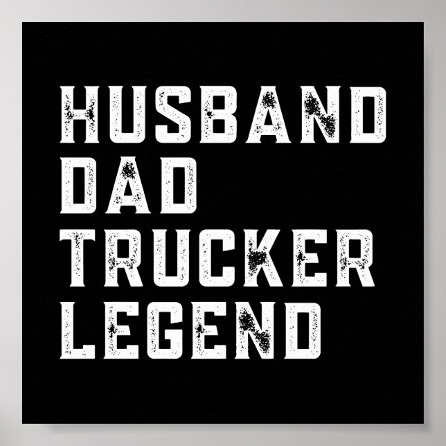 Poster Vintage Pai Trucker dizendo (Frente)