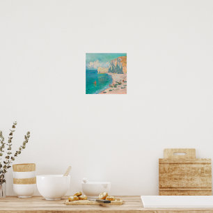 Poster Vintage Painting of Seaside (Estética de Praia)