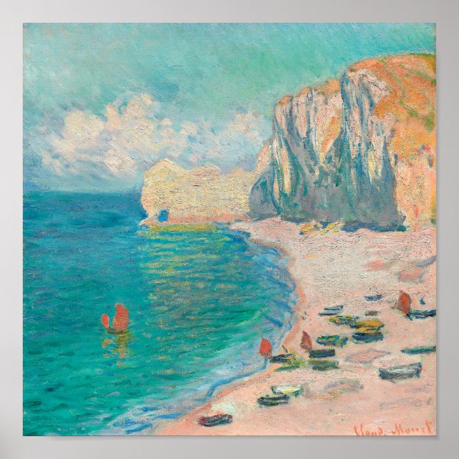 Poster Vintage Painting of Seaside (Estética de Praia) (Frente)