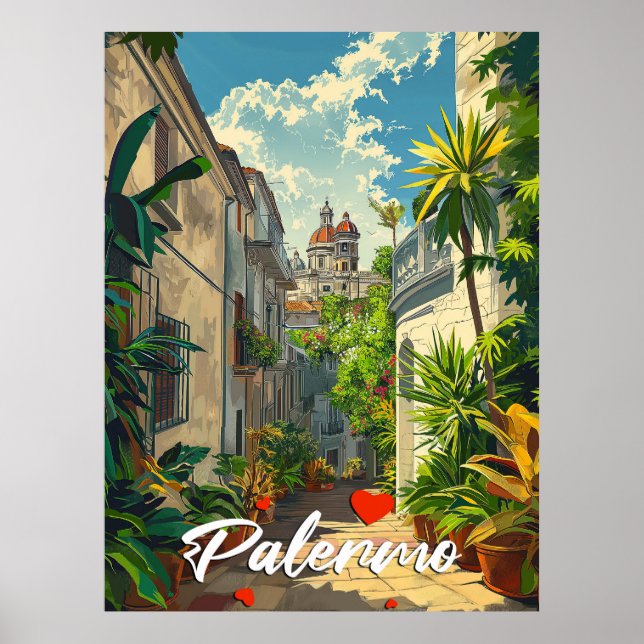 Poster Vintage Palermo (Frente)