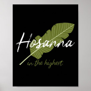 Poster Vintage Palm Sunday Hosanna No Alto Christi