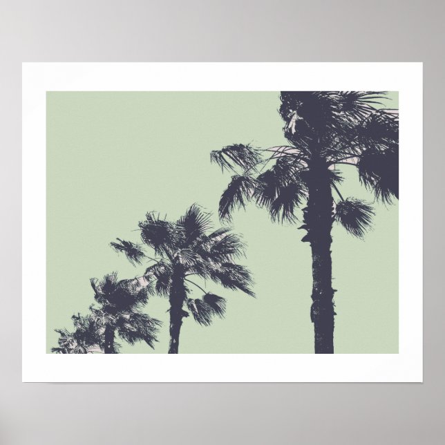 Poster Vintage Palm Trees (Frente)