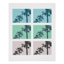Vintage Palm Trees Poster