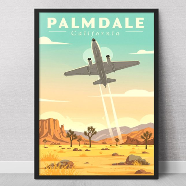 Poster Vintage Palmdale California (Criador carregado)