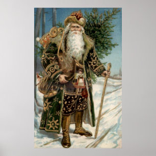 Póster Vintage Papai Noel 3