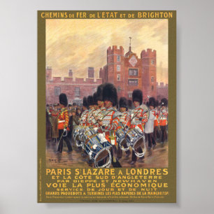 Poster vintage Paris à Londres 1914