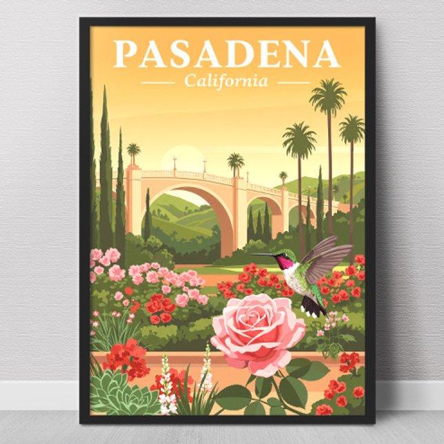 Poster Vintage Pasadena California (Criador carregado)