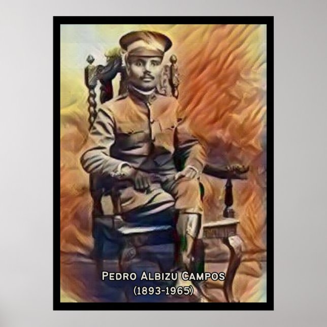 Poster vintage Pedro Albizu Campos (Frente)