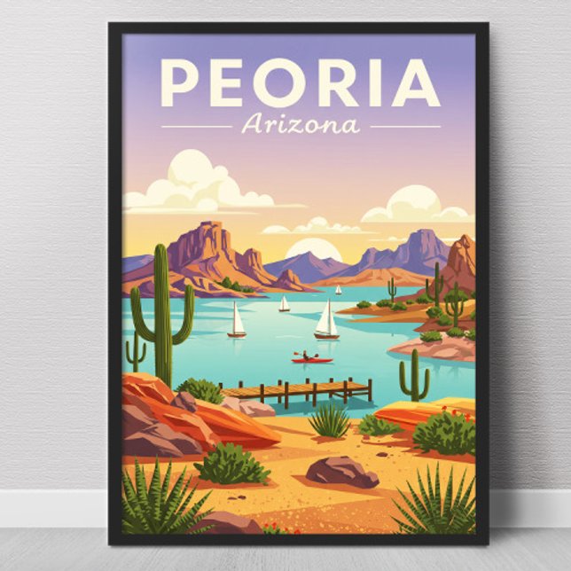 Poster Vintage Peoria Arizona (Criador carregado)
