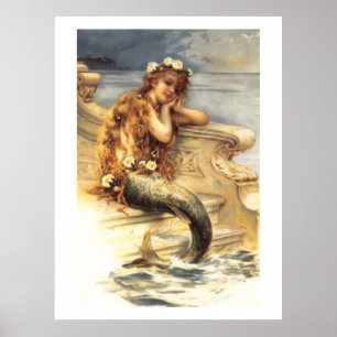 Poster Vintage Pequena Sereia
