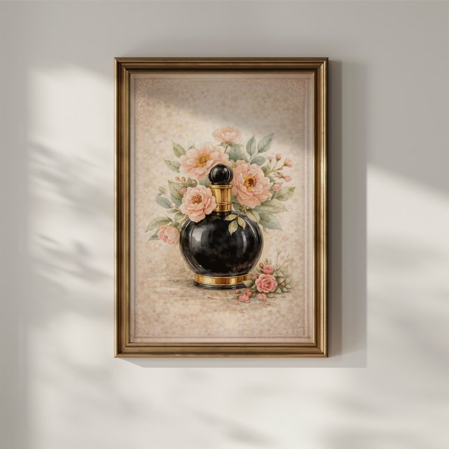 Poster Vintage Perfume Bottle (Criador carregado)