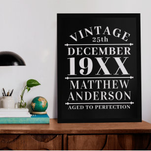Poster Vintage personalizada envelhecida em perfeição