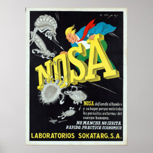 Poster Vintage Pest Control Anúncio