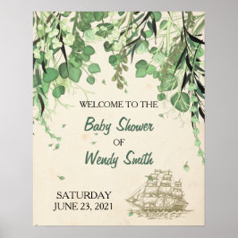 Poster Vintage Peter Pan Neverland - Sinal de Boas-vindas