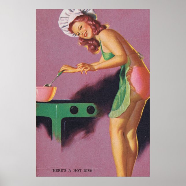Poster Vintage Pin-up (Frente)