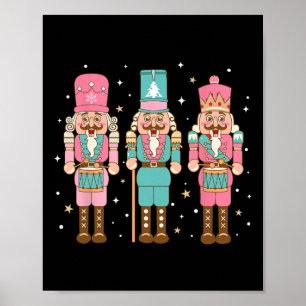 Poster Vintage Pink Nutcracker Esquadrão Pinhosas Mulhere